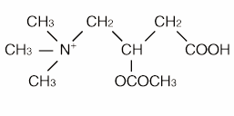 Composition chimique de la l-carnitine.